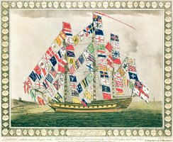 A King S Ship Dressed With The Colours Of Different Nations 6th October 1794 by English School