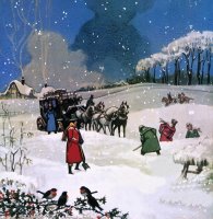 Christmas Scene by English School