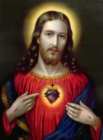 The Sacred Heart of Jesus by English School