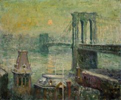 Brooklyn Bridge by Ernest Lawson