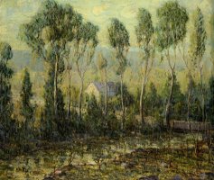 House by a Stream by Ernest Lawson