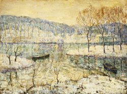 Winter Stream by Ernest Lawson