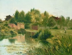 The Village Pond by Ernest Parton