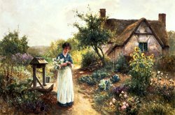 Cottage Garden by Ernest Walbourn