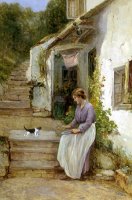 Playing with The Kitten by Ernest Walbourn