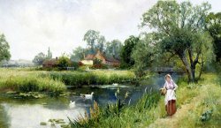 Walk by The River by Ernest Walbourn
