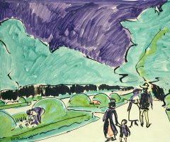 Entrance To A Large Garden In Dresden by Ernst Ludwig Kirchner