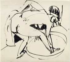Girl in Tub by Ernst Ludwig Kirchner