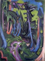 Mountain Forest Path by Ernst Ludwig Kirchner