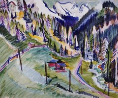 Mountain Landscape by Ernst Ludwig Kirchner