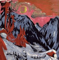 Mountains in Winter by Ernst Ludwig Kirchner