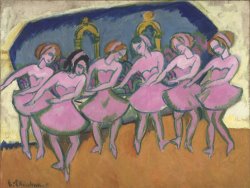Six Dancers (sechs Tanzerinnen) by Ernst Ludwig Kirchner