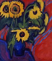 Sunflowers by Ernst Ludwig Kirchner