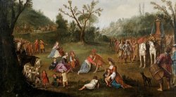 Meeting of Alexander And The Family of Darius by Esaias Van De Velde