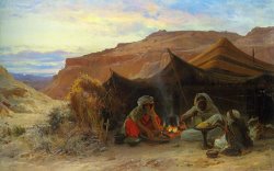 Bedouins in The Desert by Eugene Alexis Girardet