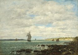 Coast of Brittany by Eugene Boudin