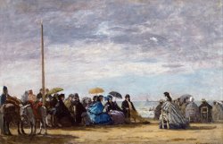 The Beach by Eugene Boudin