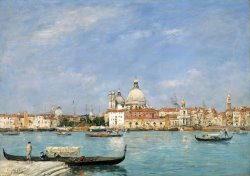 Venice, Santa Maria Della Salute From San Giorgio by Eugene Boudin