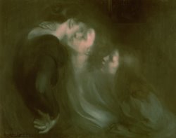 Her Mother's Kiss by Eugene Carriere