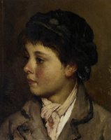 Portrait of a Young Boy by Eugene De Blaas