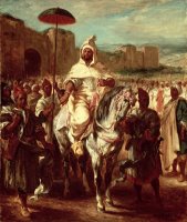 Abd Ar Rahman, Sultan of Morocco by Eugene Delacroix