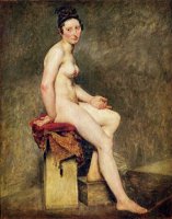 Seated Nude, Mademoiselle Rose by Eugene Delacroix