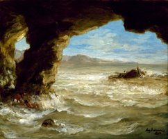 Shipwreck on The Coast by Eugene Delacroix