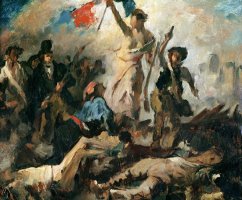 Study for Liberty Leading The People by Eugene Delacroix