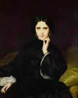 Portrait of Jeanne de Tourbay by Eugene Emmanuel Amaury-Duval