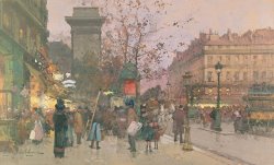 Porte Saint Denis by Eugene Galien-Laloue