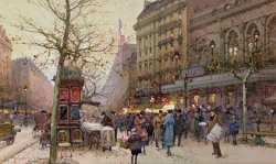 The Great Boulevards by Eugene Galien-Laloue