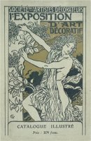 Catalogue Cover for The 1st Exhibition of Decorative Art in Paris January 1901 by Eugene Grasset