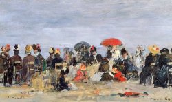 Figures on a Beach by Eugene Louis Boudin