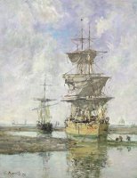 The Large Ship by Eugene Louis Boudin