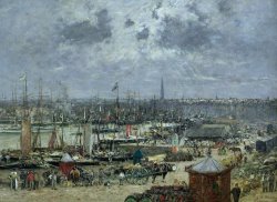 The Port of Bordeaux by Eugene Louis Boudin