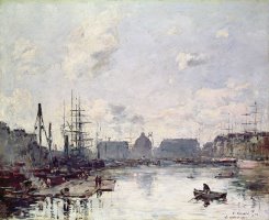 The Port of Trade by Eugene Louis Boudin