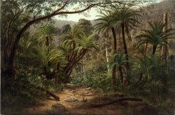 Ferntree Gully in The Dandenong Ranges by Eugene Von Guerard