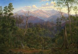 Mount Kosciusko, Seen From The Victorian Border (mount Hope Ranges) by Eugene Von Guerard