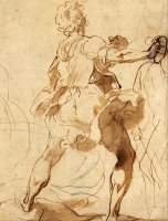 Stone Thrower for The Martyrdom of St Vitalis by Federico Barocci