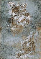 The Miracle of The Sacred Belt (recto), C. 1600 1610 by Federico Barocci