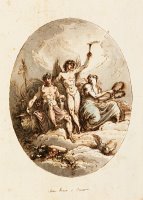 Design for Wall Or Ceiling Decoration with Bacchus, Hymen And Venus by Felice Giani