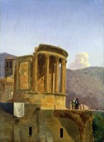 The Temple of Vesta at Tivoli by Felix Boisselier