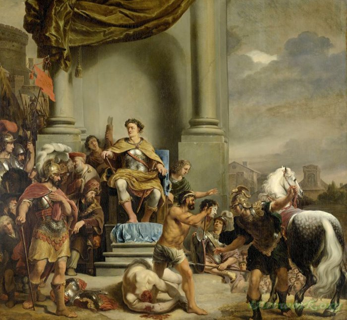 Ferdinand Bol Consul Titus Manlius Torquatus Orders The Beheading of ...