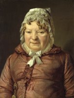 Portrat Der Mutter Des Hauptmanns Von Stierle Holzmeister by Ferdinand Georg Waldmuller