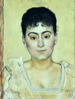 Portrait of Madame De R. by Ferdinand Hodler