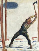 The Woodcutter by Ferdinand Hodler