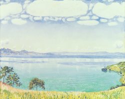 View of Lake Leman from Chexbres by Ferdinand Hodler