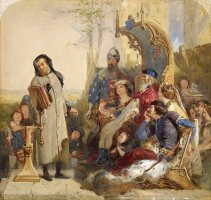 Chaucer at The Court of Edward III 2 by Ford Madox Brown