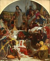 Chaucer at The Court of Edward III by Ford Madox Brown