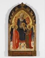 Madonna And Child with Two Angels by Fra Angelico